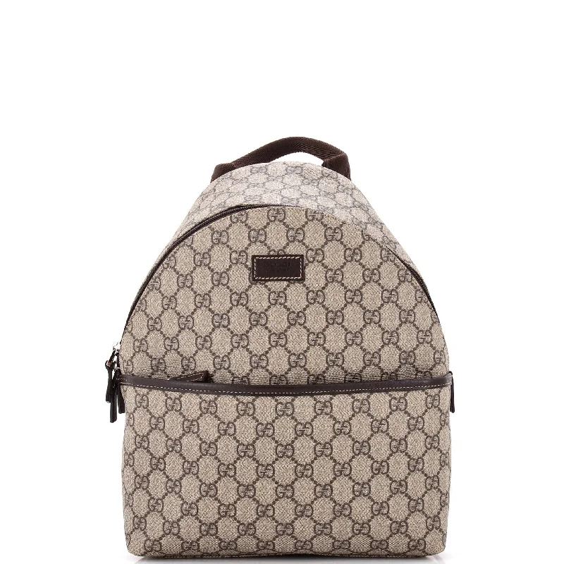 Women Gucci bags with a front - zip pocket for small itemsFront Pocket Backpack GG Coated Canvas Small