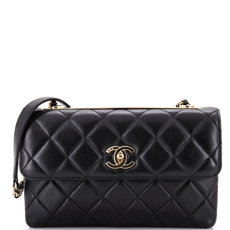 Chanel All - Match Handbag for Versatile StylingTrendy CC Flap Bag Quilted Lambskin Medium