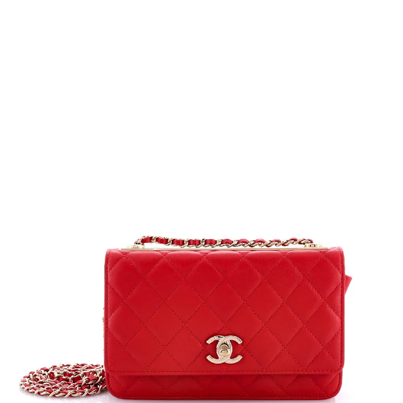 Chanel Lightweight Handbag for Daily ErrandsTrendy Chain CC Wallet on Chain Quilted Lambskin