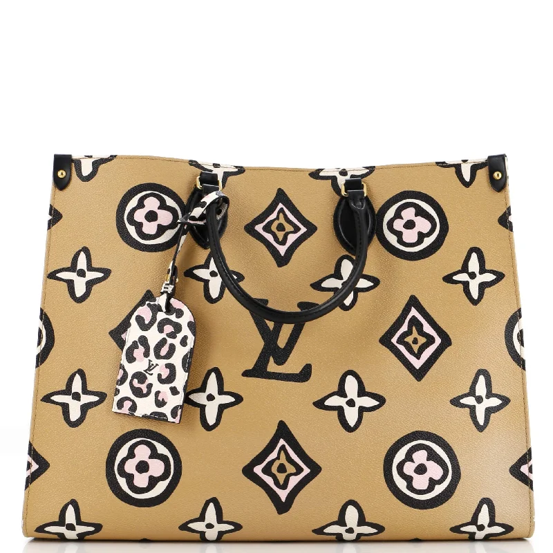 Louis Vuitton tote bags with a spacious interior and multiple pocketsOnTheGo Tote Wild at Heart Monogram Giant GM